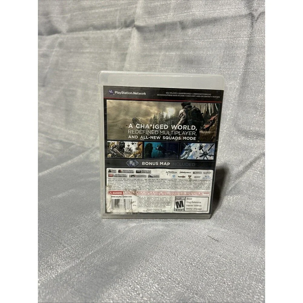 Call of Duty: Ghosts‎ (PS3, 2013) Authentic Shooter War Game Mature